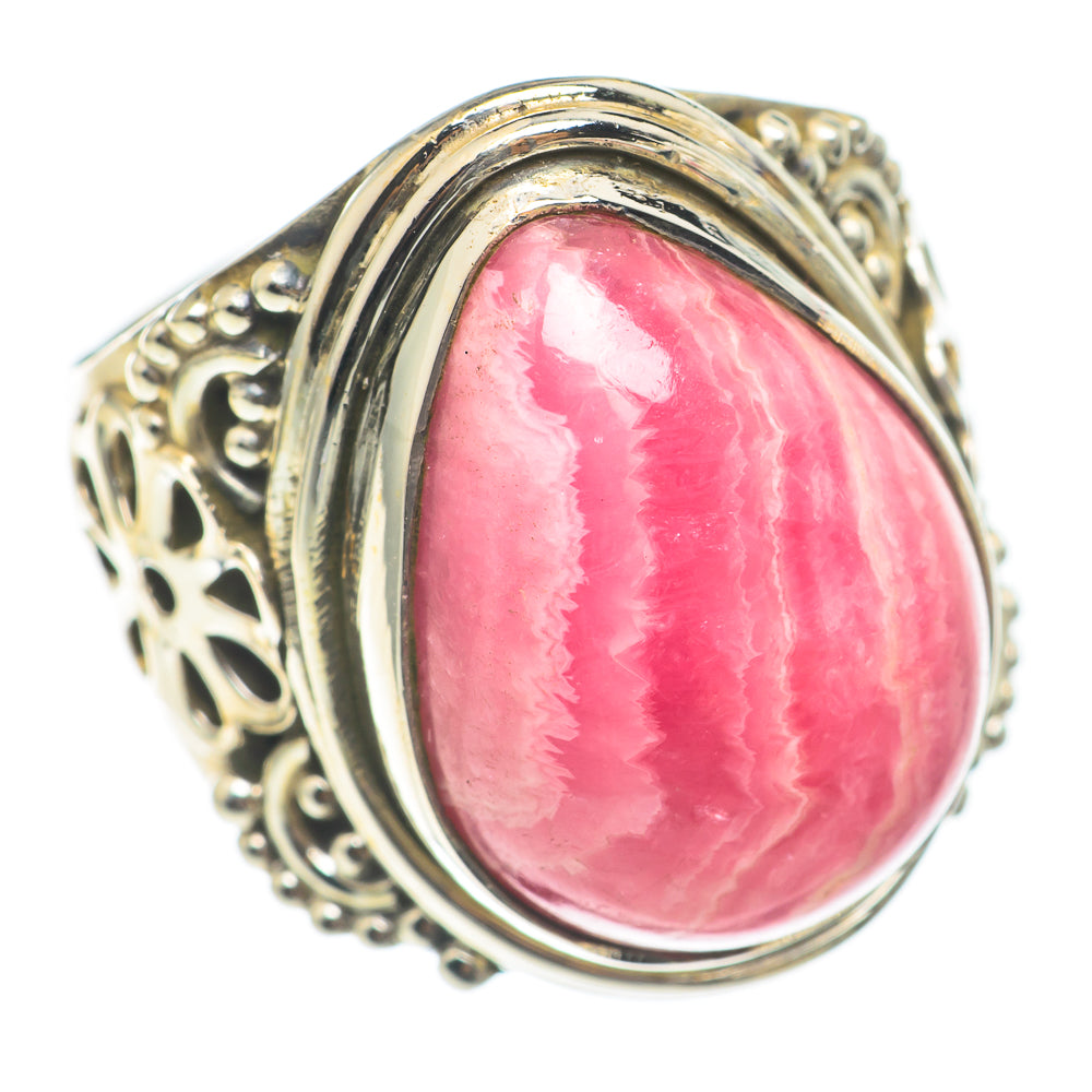 Rhodochrosite Rings handcrafted by Anasilvercos - RING70003