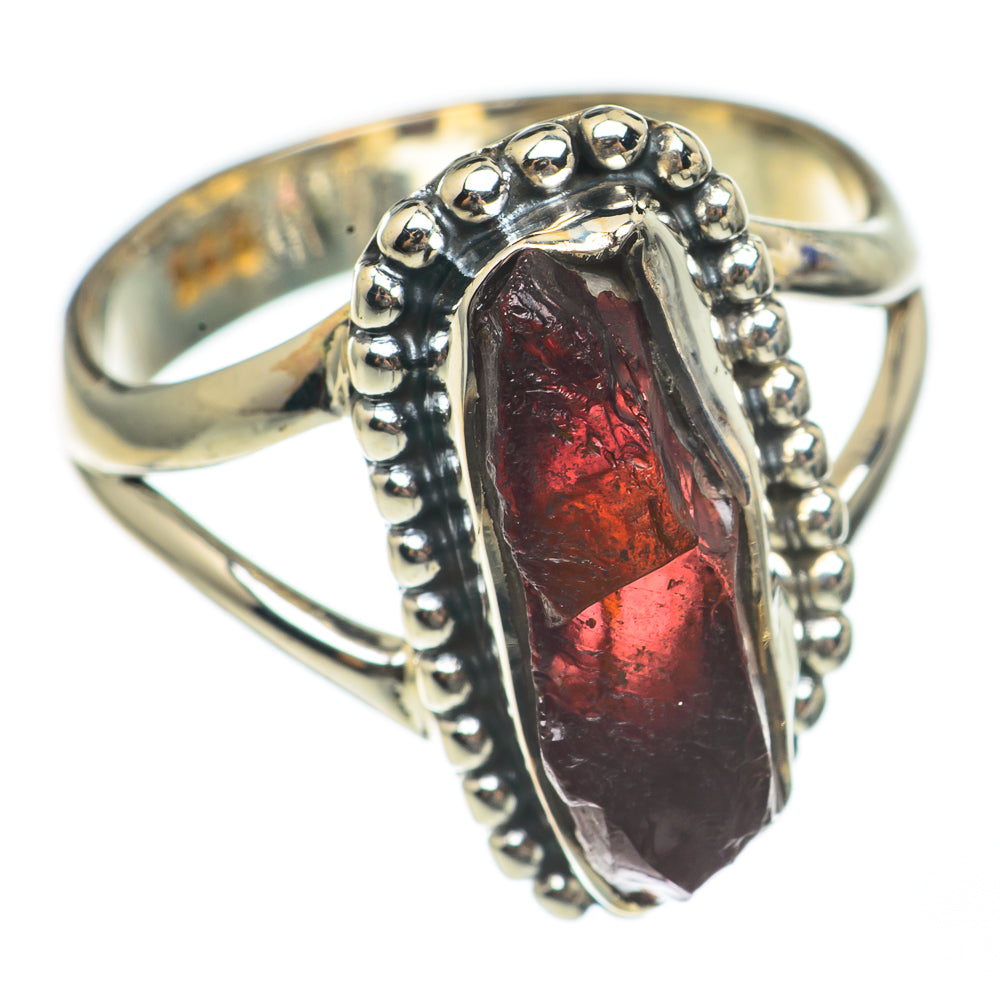 Garnet Rings handcrafted by Anasilvercos - RING70004