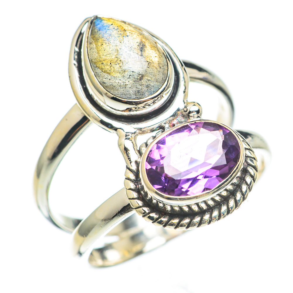 Labradorite Rings handcrafted by Anasilvercos - RING70012