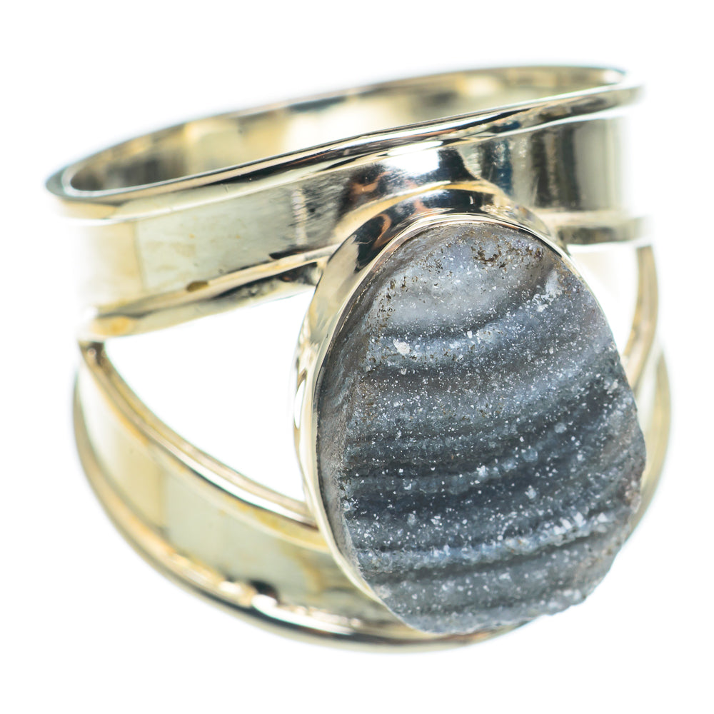 Desert Druzy Rings handcrafted by Anasilvercos - RING70016