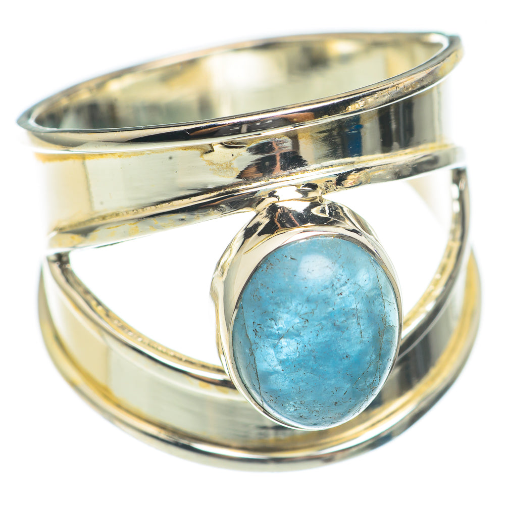 Aquamarine Rings handcrafted by Anasilvercos - RING70022