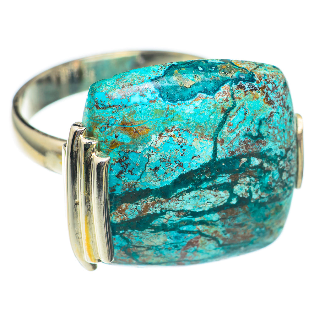 Chrysocolla Rings handcrafted by Anasilvercos - RING70024