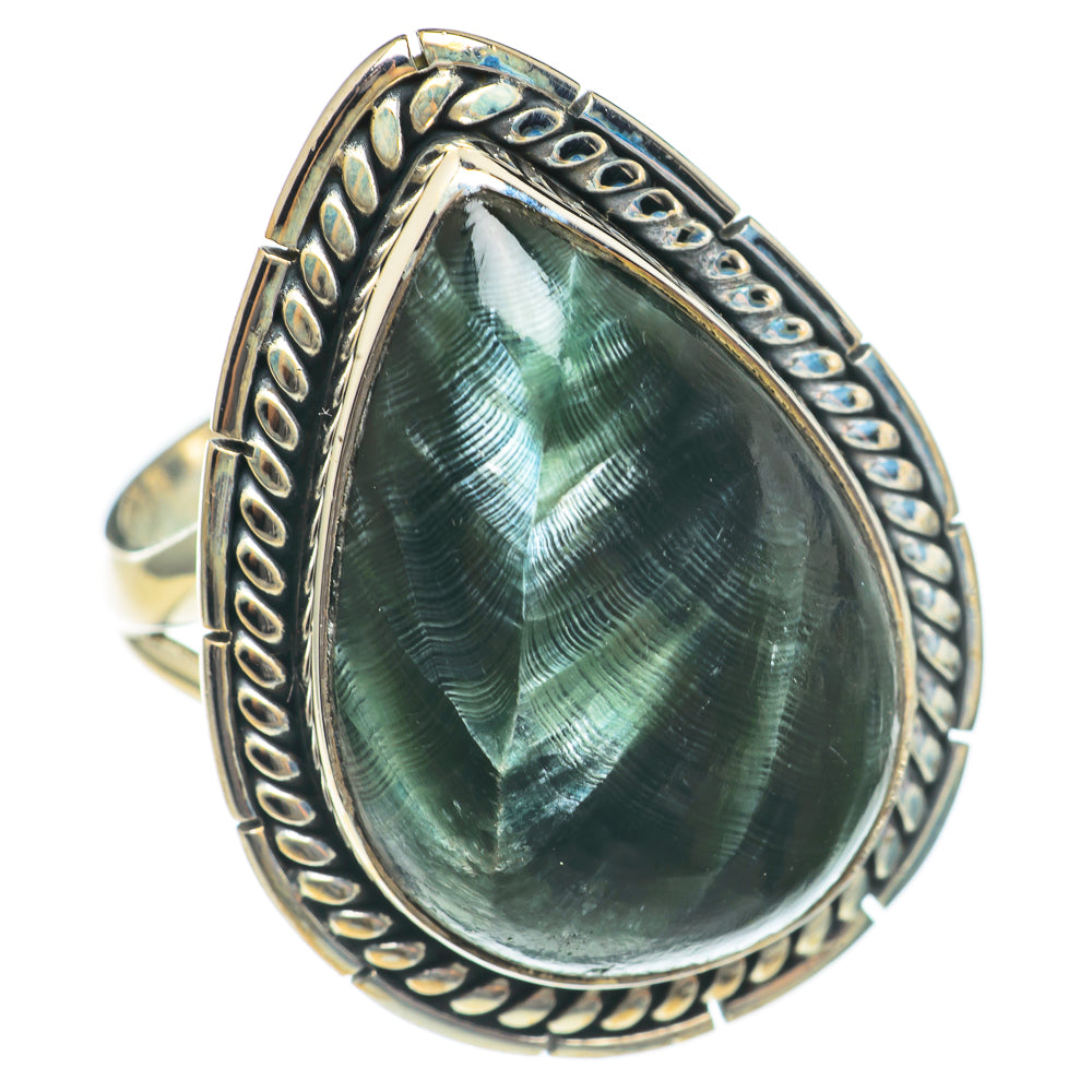 Seraphinite Rings handcrafted by Anasilvercos - RING70025