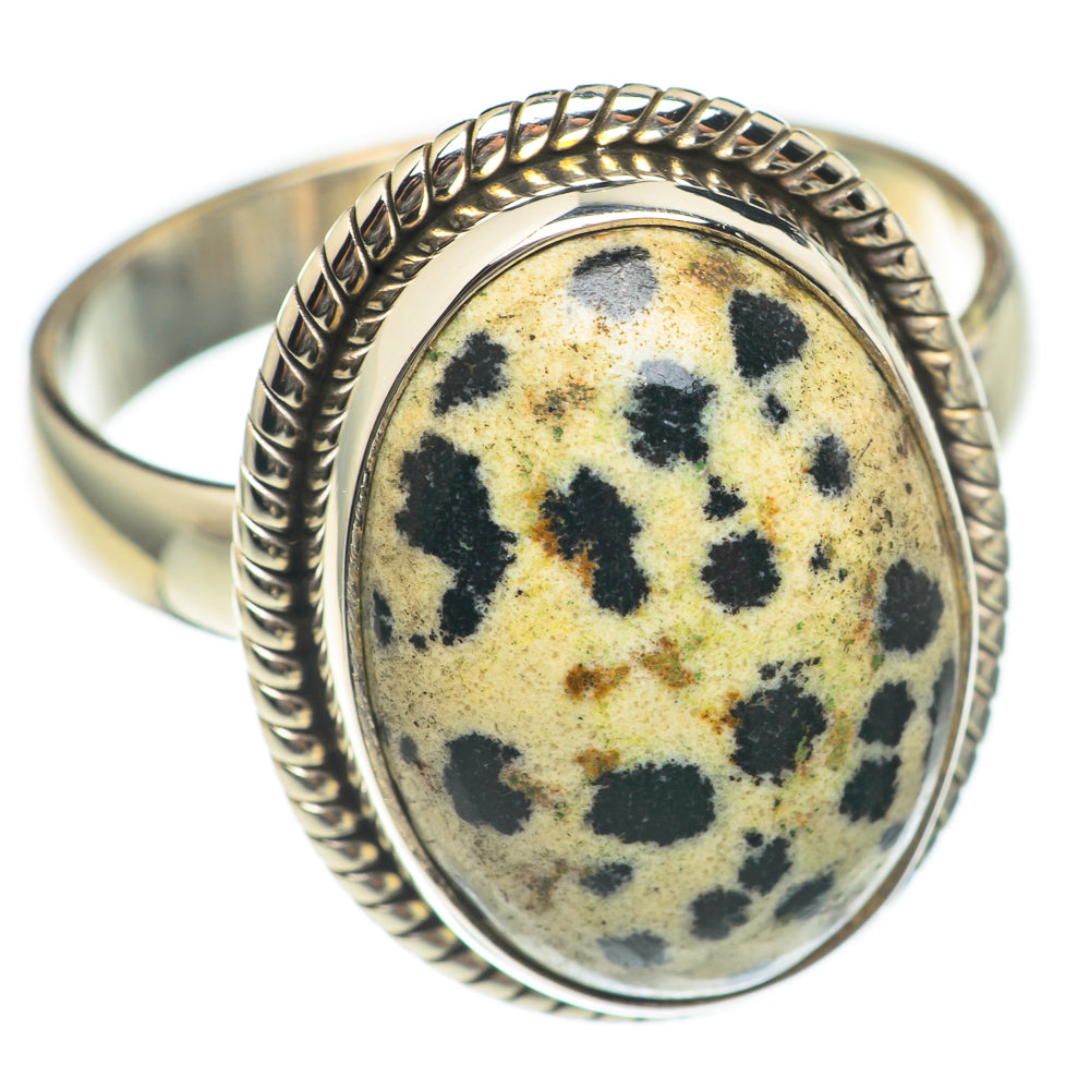 Dalmatian Jasper Rings handcrafted by Anasilvercos - RING70031