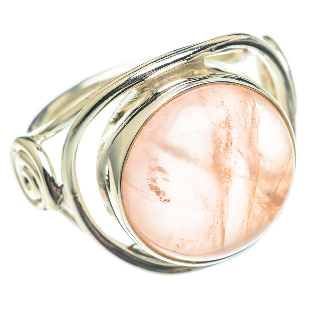 Rose Quartz Rings handcrafted by Anasilvercos - RING70038