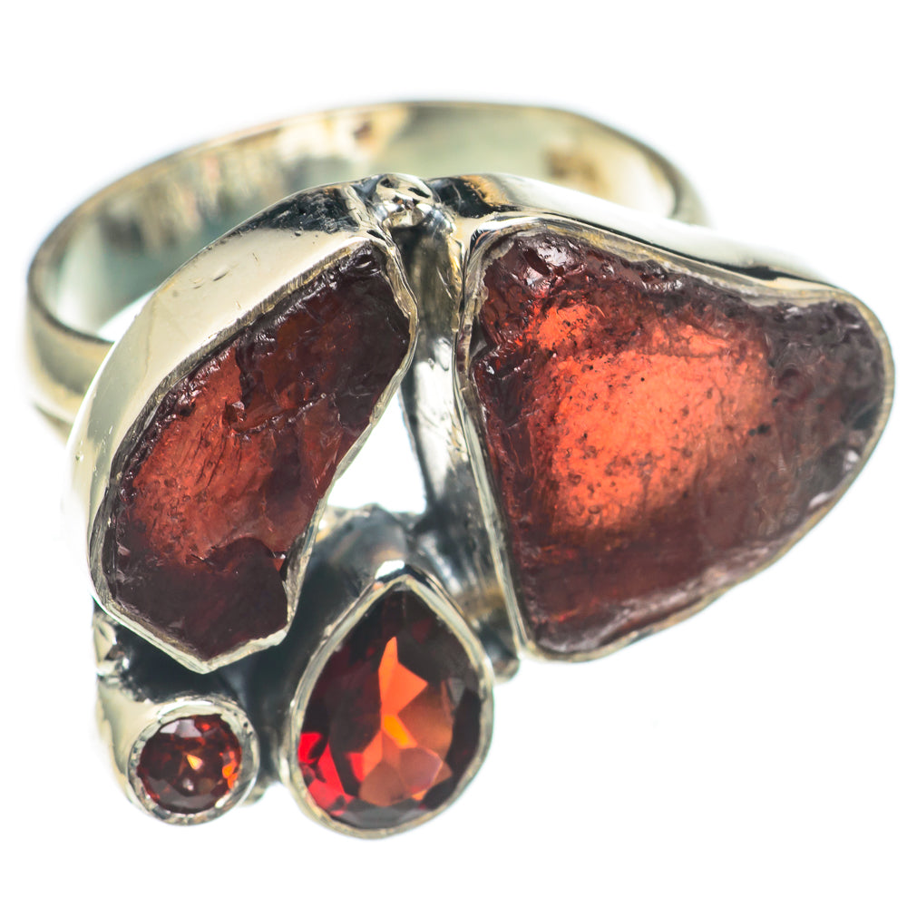 Garnet Rings handcrafted by Anasilvercos - RING70040