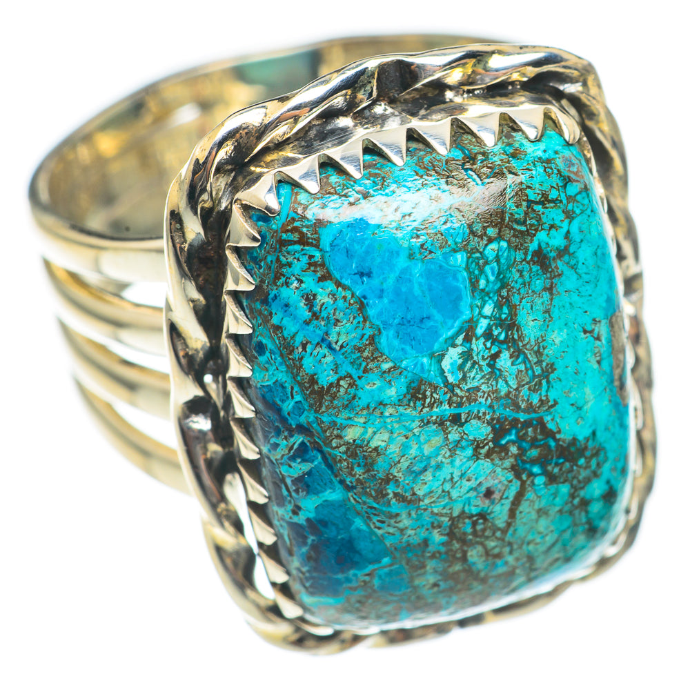 Chrysocolla Rings handcrafted by Anasilvercos - RING70057