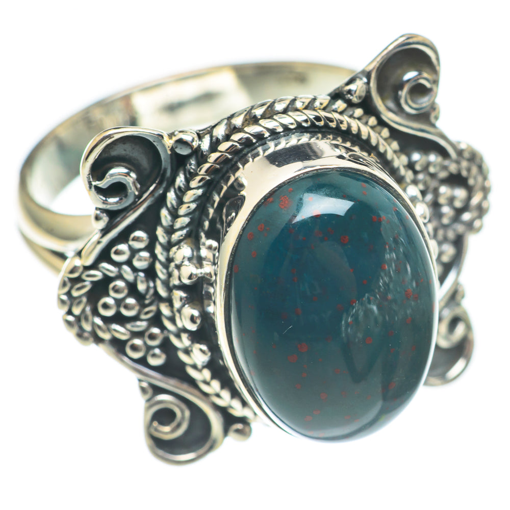 Bloodstone Rings handcrafted by Anasilvercos - RING70062