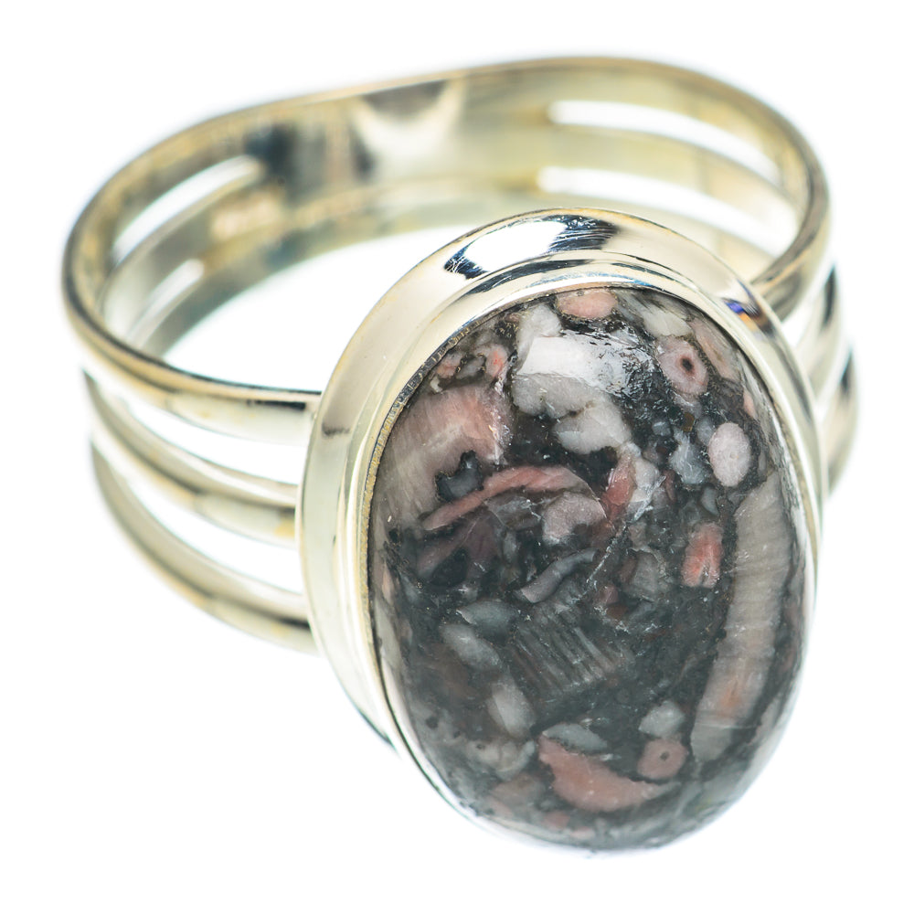 Crinoid Fossil Rings handcrafted by Anasilvercos - RING70065