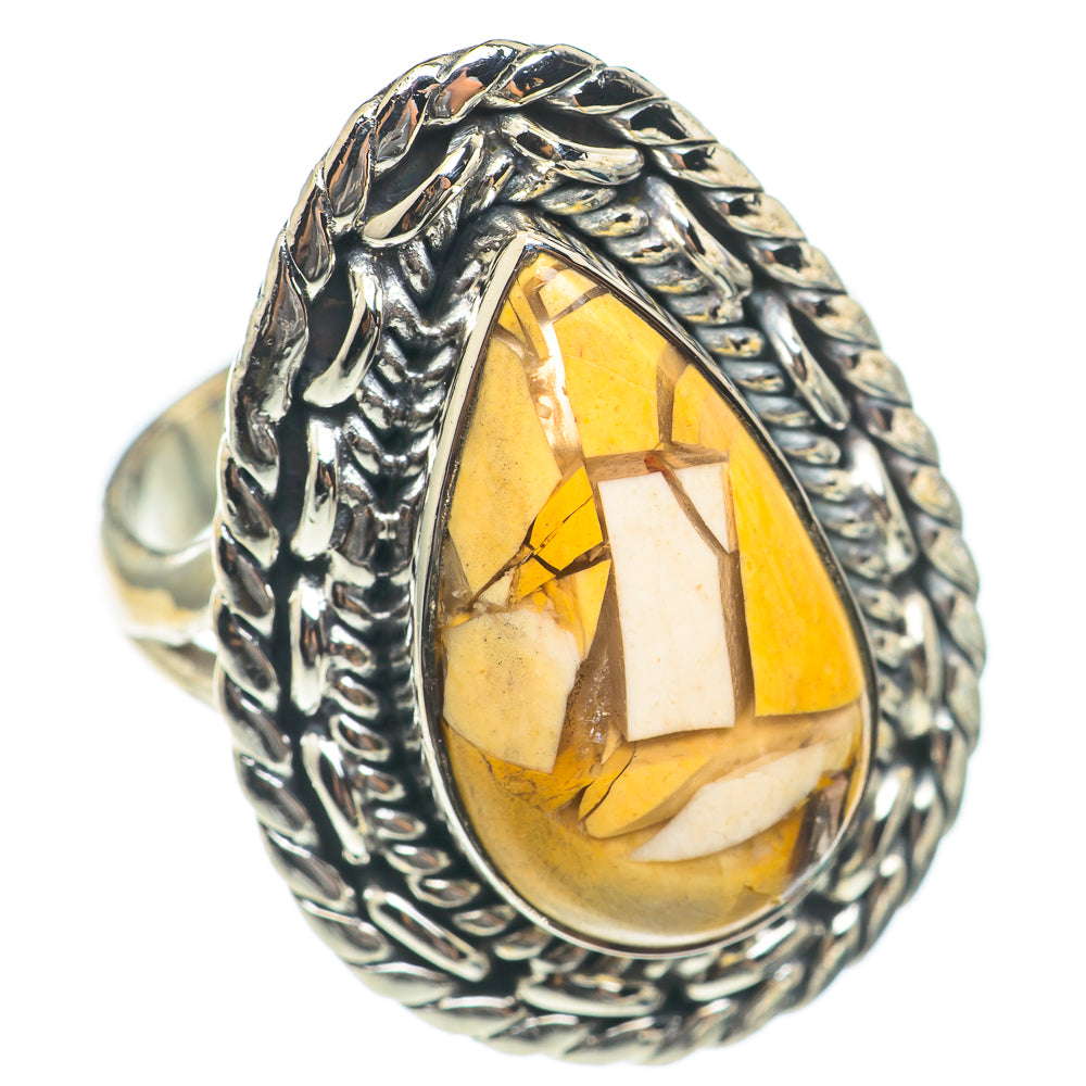 Brecciated Mookaite Rings handcrafted by Anasilvercos - RING70068
