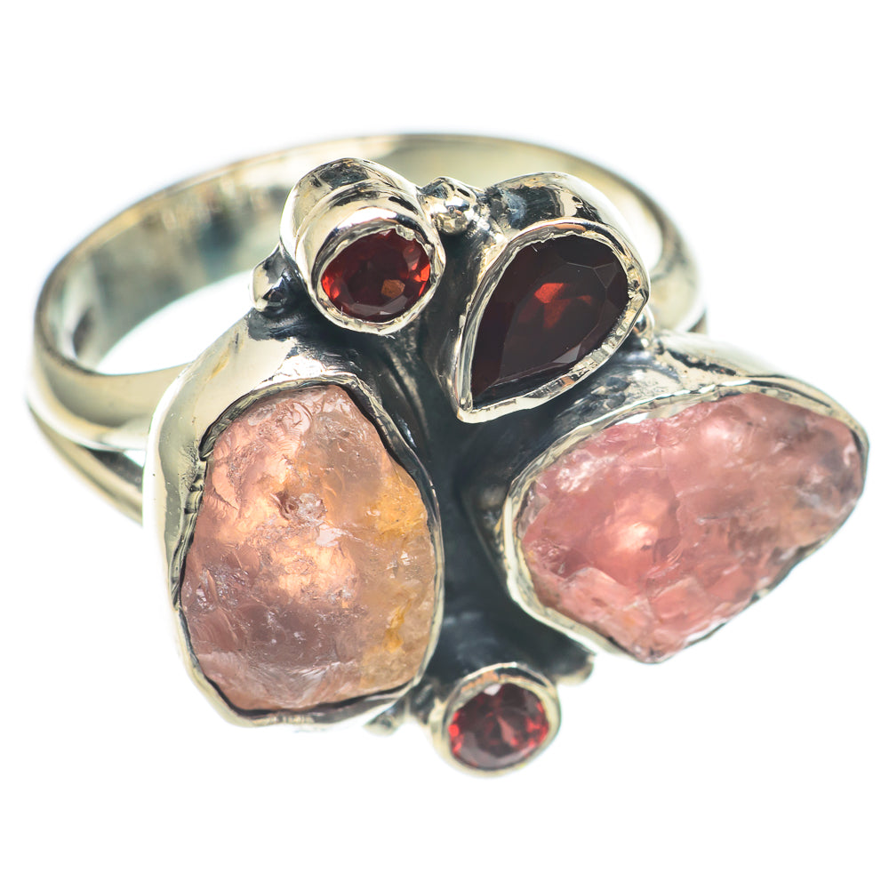 Rose Quartz Rings handcrafted by Anasilvercos - RING70072