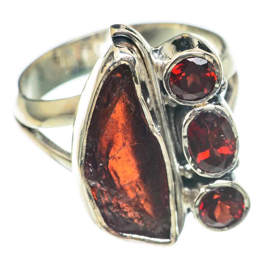 Garnet Rings handcrafted by Anasilvercos - RING70075