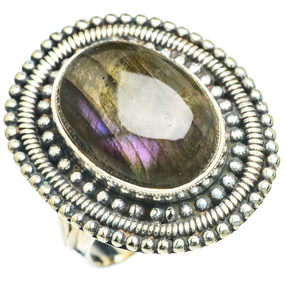 Labradorite Rings handcrafted by Anasilvercos - RING70077