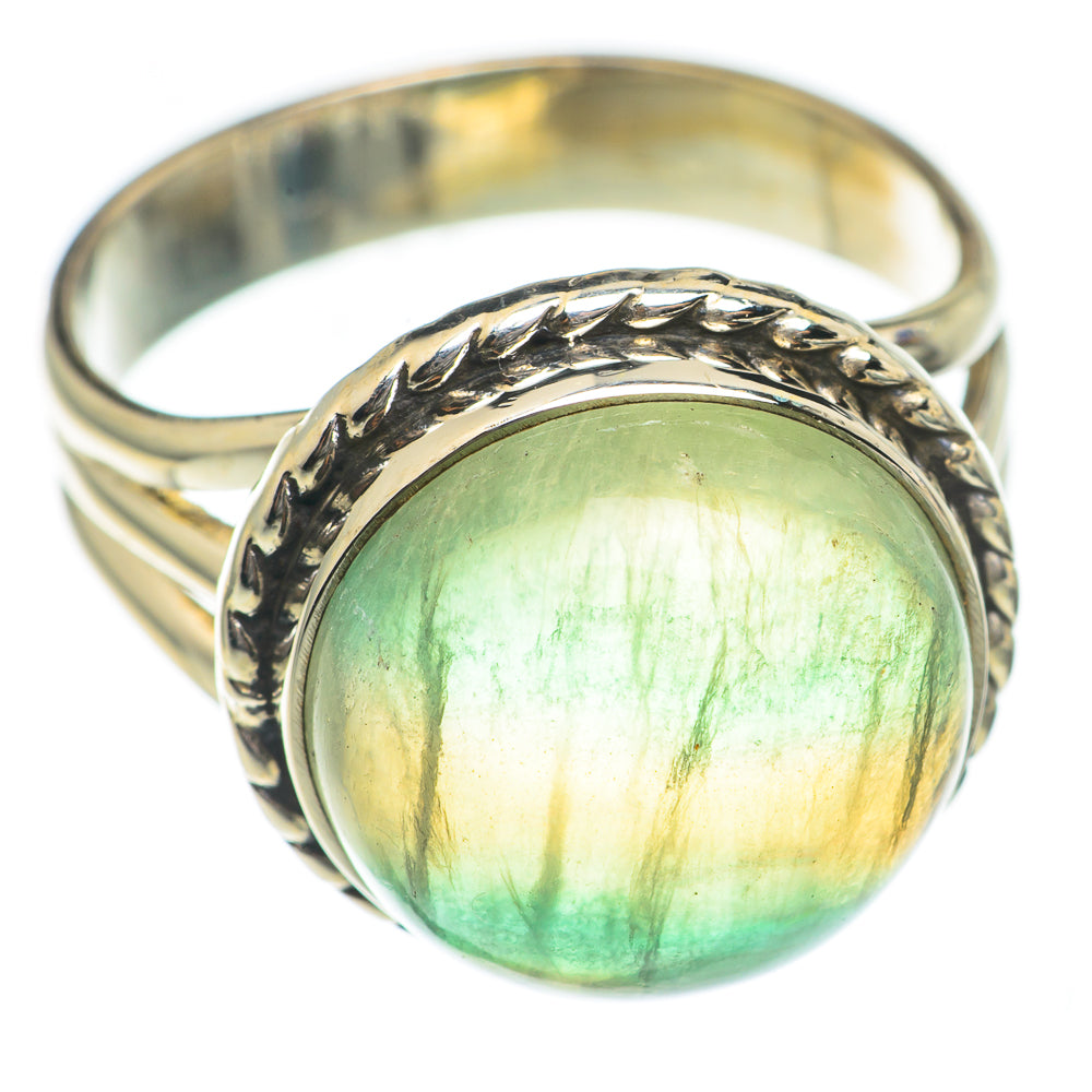 Green Fluorite Rings handcrafted by Anasilvercos - RING70083