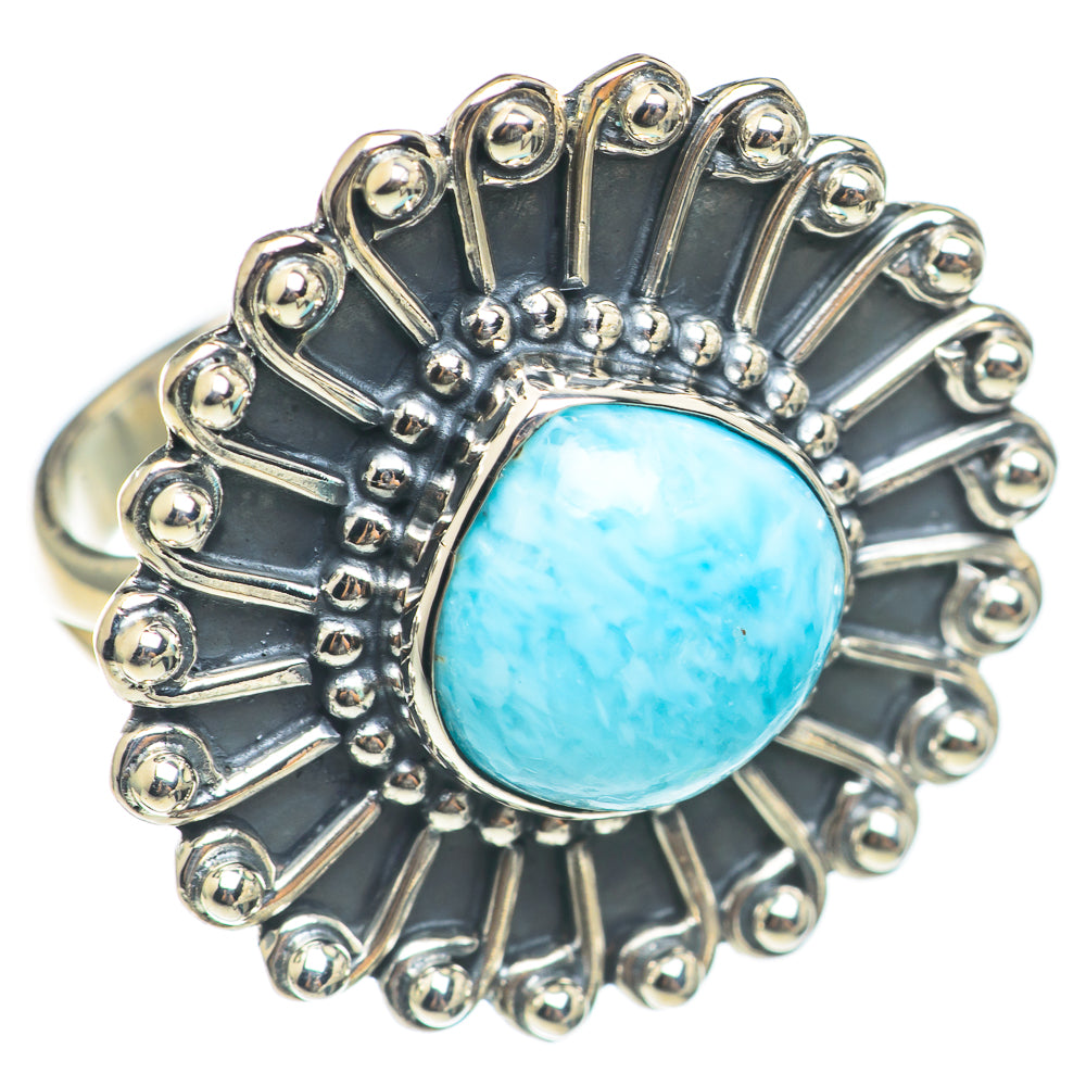 Larimar Rings handcrafted by Anasilvercos - RING70087