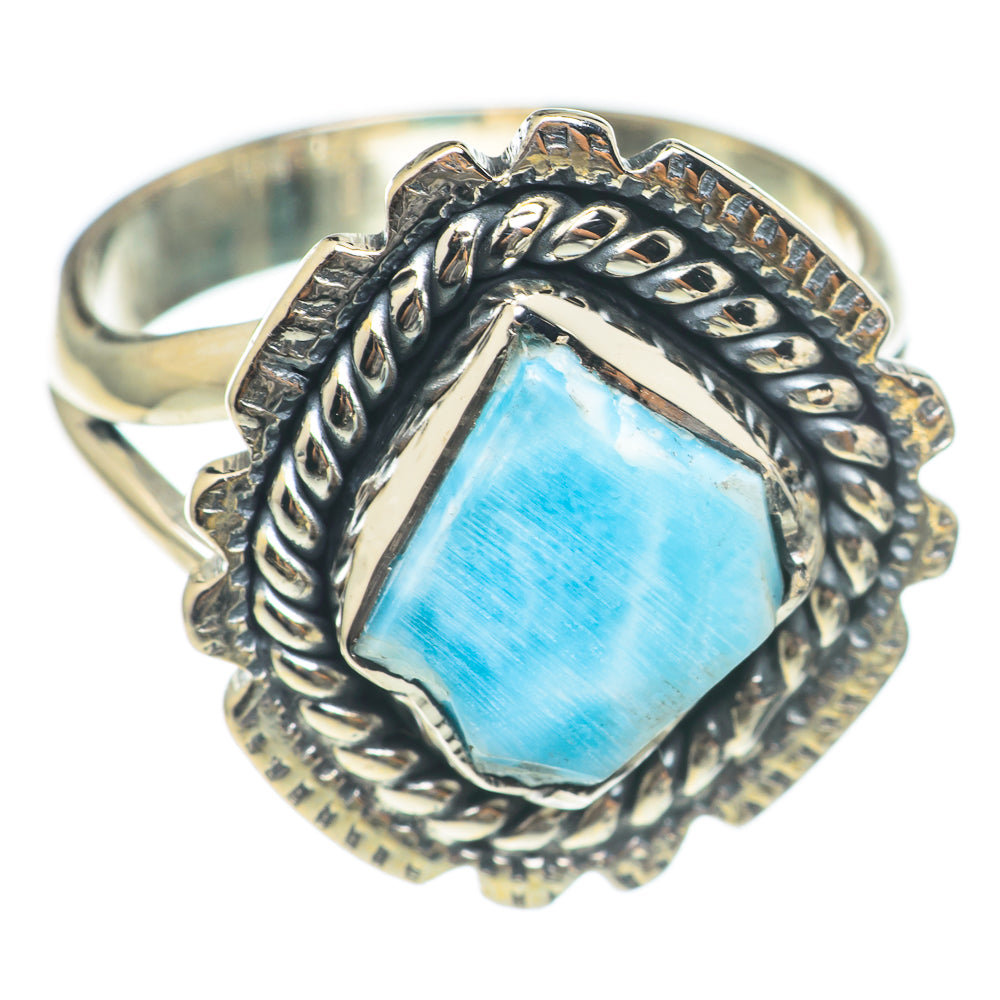 Larimar Rings handcrafted by Anasilvercos - RING70090