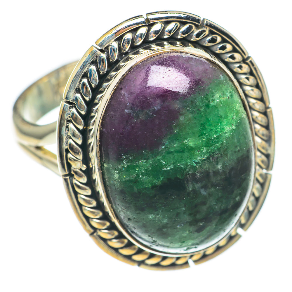 Ruby Zoisite Rings handcrafted by Anasilvercos - RING70091