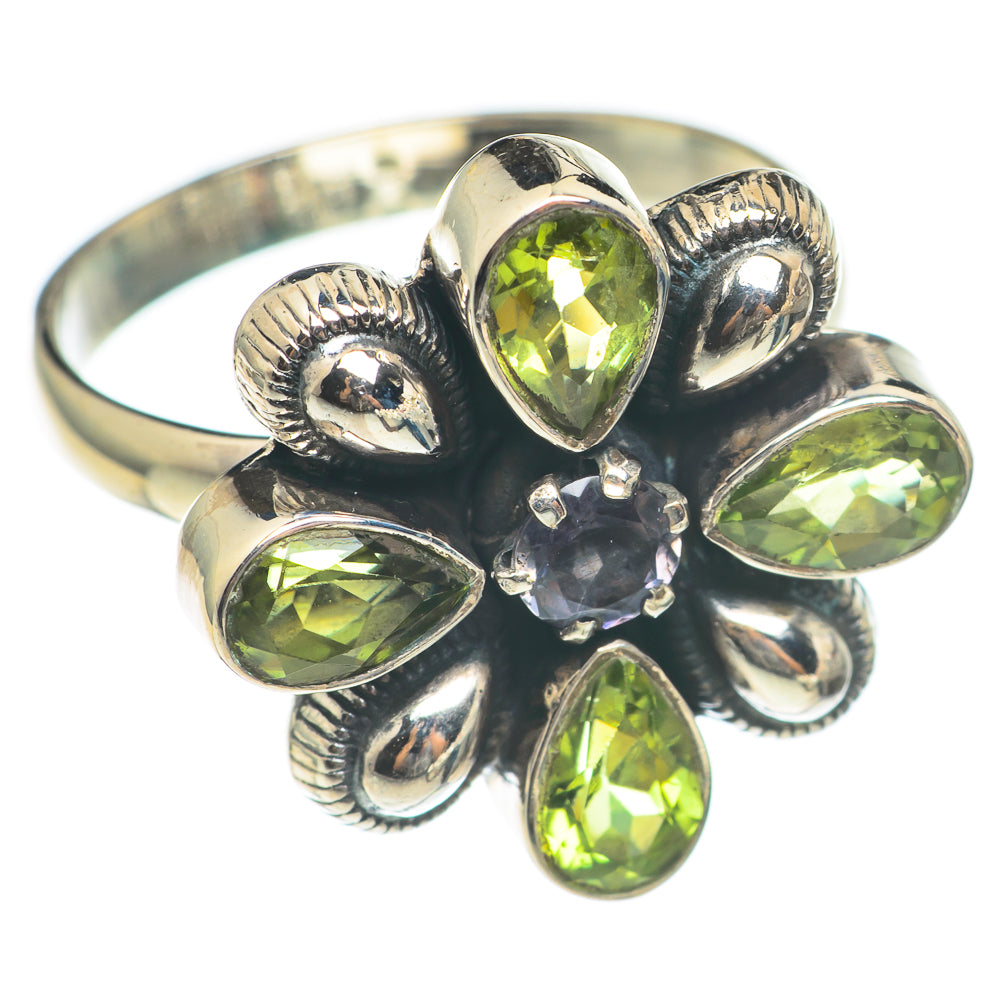 Peridot Rings handcrafted by Anasilvercos - RING70092