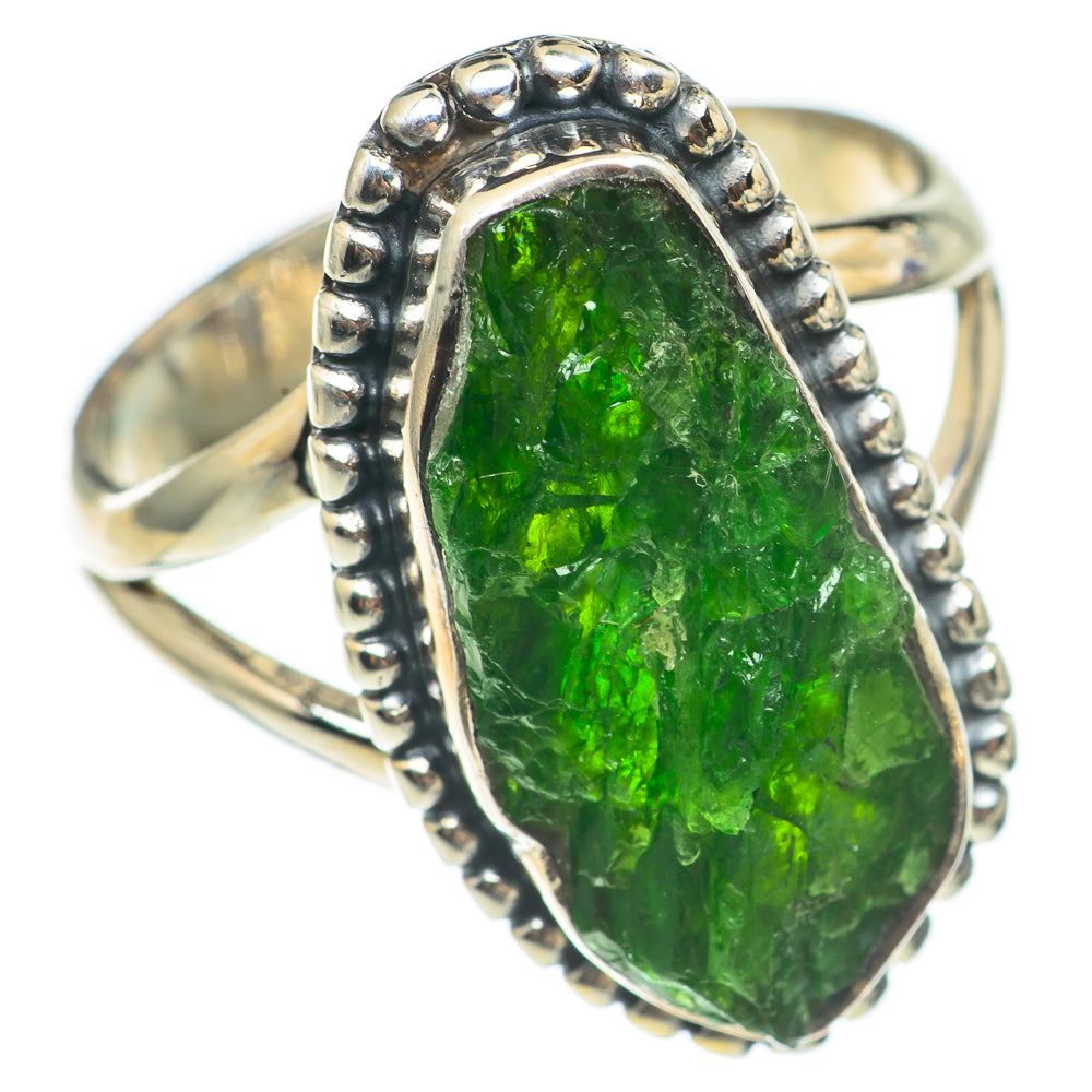 Green Tourmaline Rings handcrafted by Anasilvercos - RING70093