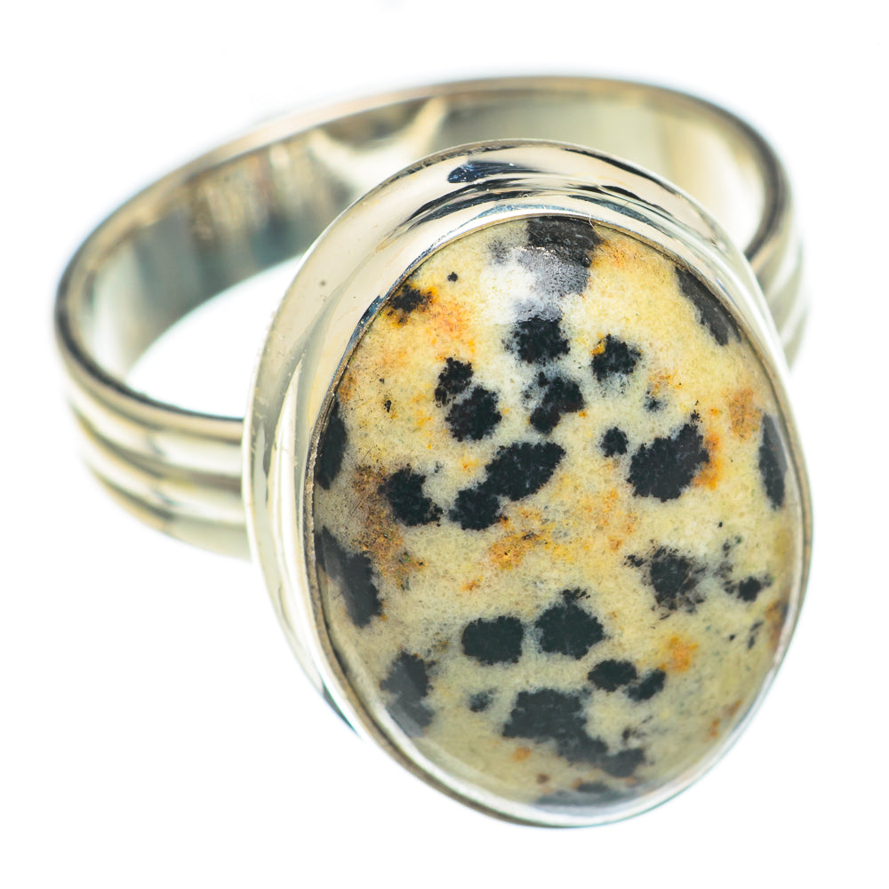 Dalmatian Jasper Rings handcrafted by Anasilvercos - RING70095