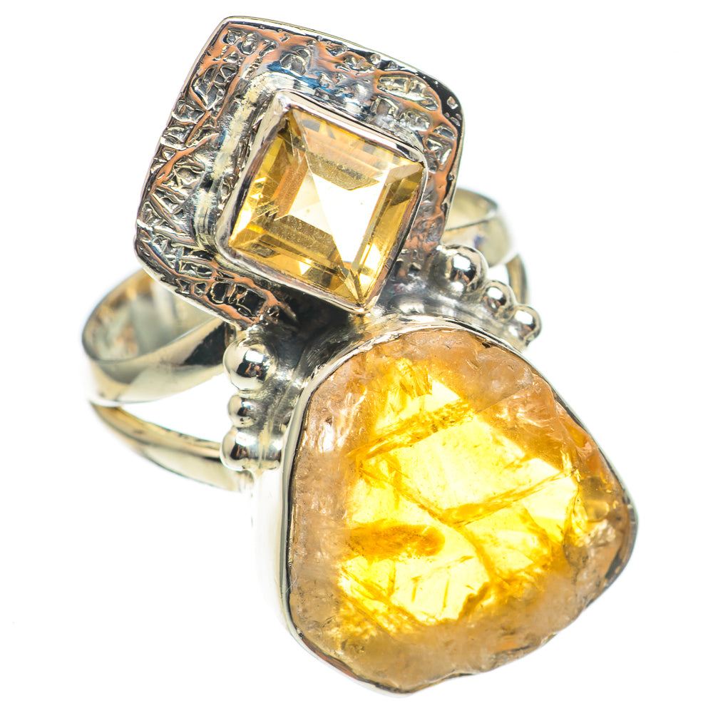 Citrine Rings handcrafted by Anasilvercos - RING70097