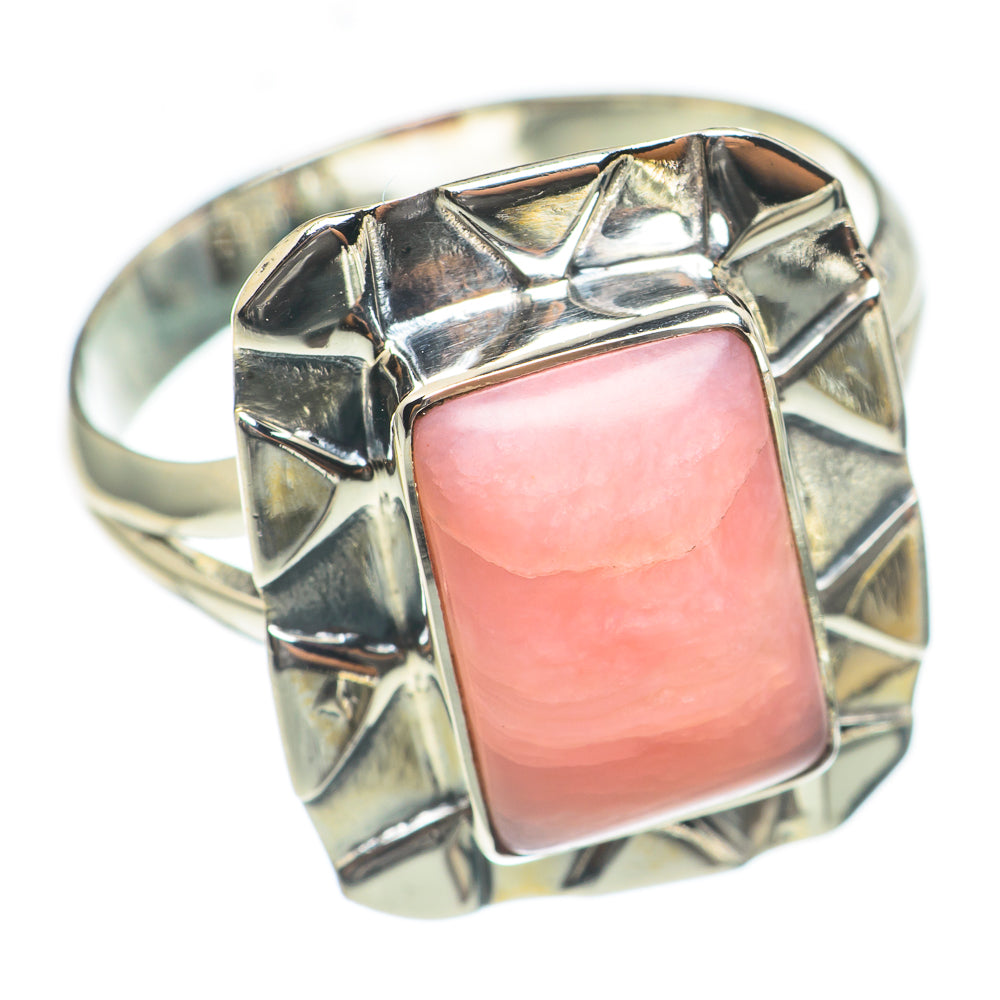 Pink Opal Rings handcrafted by Anasilvercos - RING70102