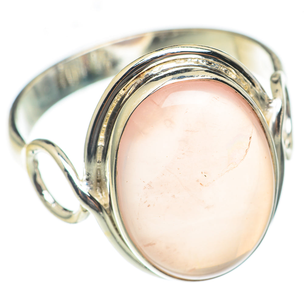 Rose Quartz Rings handcrafted by Anasilvercos - RING70103