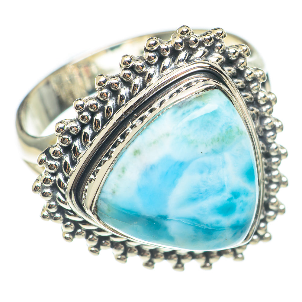 Larimar Rings handcrafted by Anasilvercos - RING70116