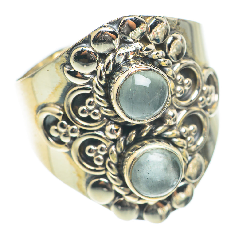 Aquamarine Rings handcrafted by Anasilvercos - RING70120