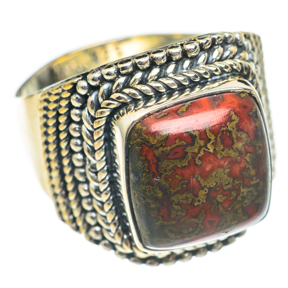Mahogany Obsidian Rings handcrafted by Anasilvercos - RING70127