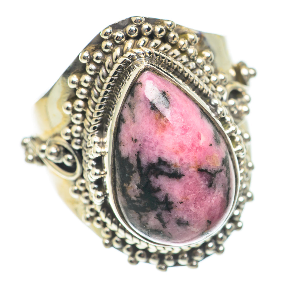 Rhodonite Rings handcrafted by Anasilvercos - RING70136