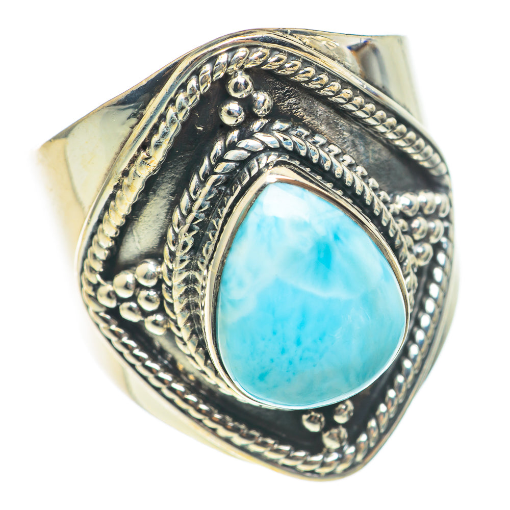 Larimar Rings handcrafted by Anasilvercos - RING70155