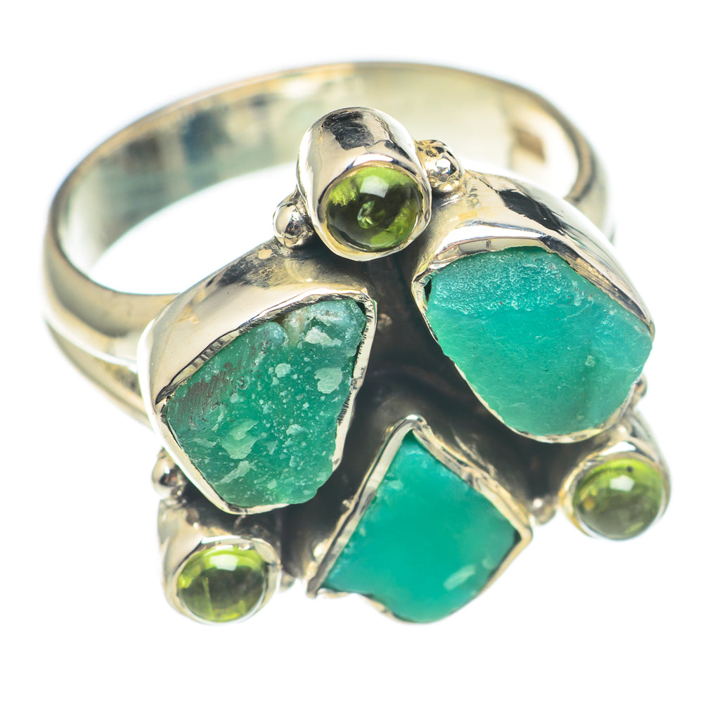 Chrysoprase Rings handcrafted by Anasilvercos - RING70158
