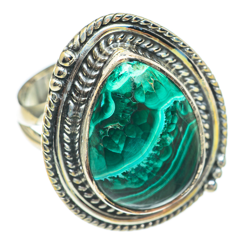 Malachite Rings handcrafted by Anasilvercos - RING70159