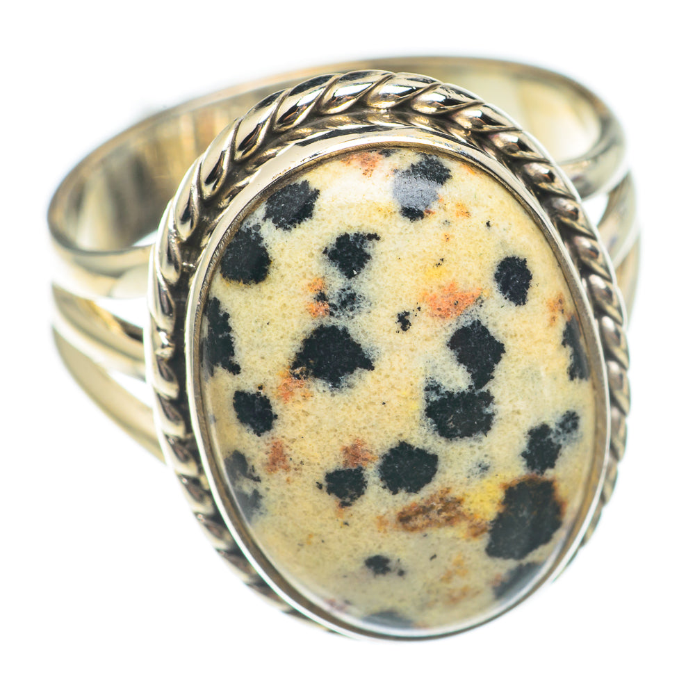 Dalmatian Jasper Rings handcrafted by Anasilvercos - RING70160