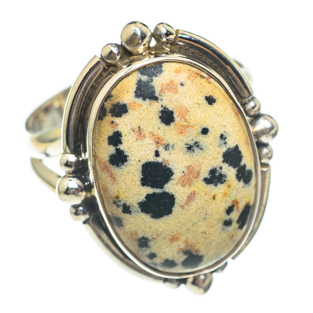 Dalmatian Jasper Rings handcrafted by Anasilvercos - RING70163