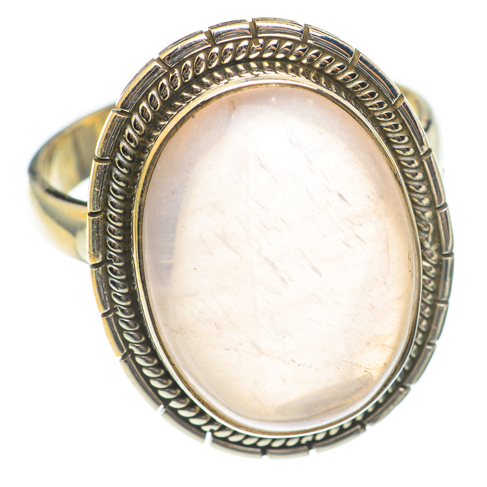 Rose Quartz Rings handcrafted by Anasilvercos - RING70170