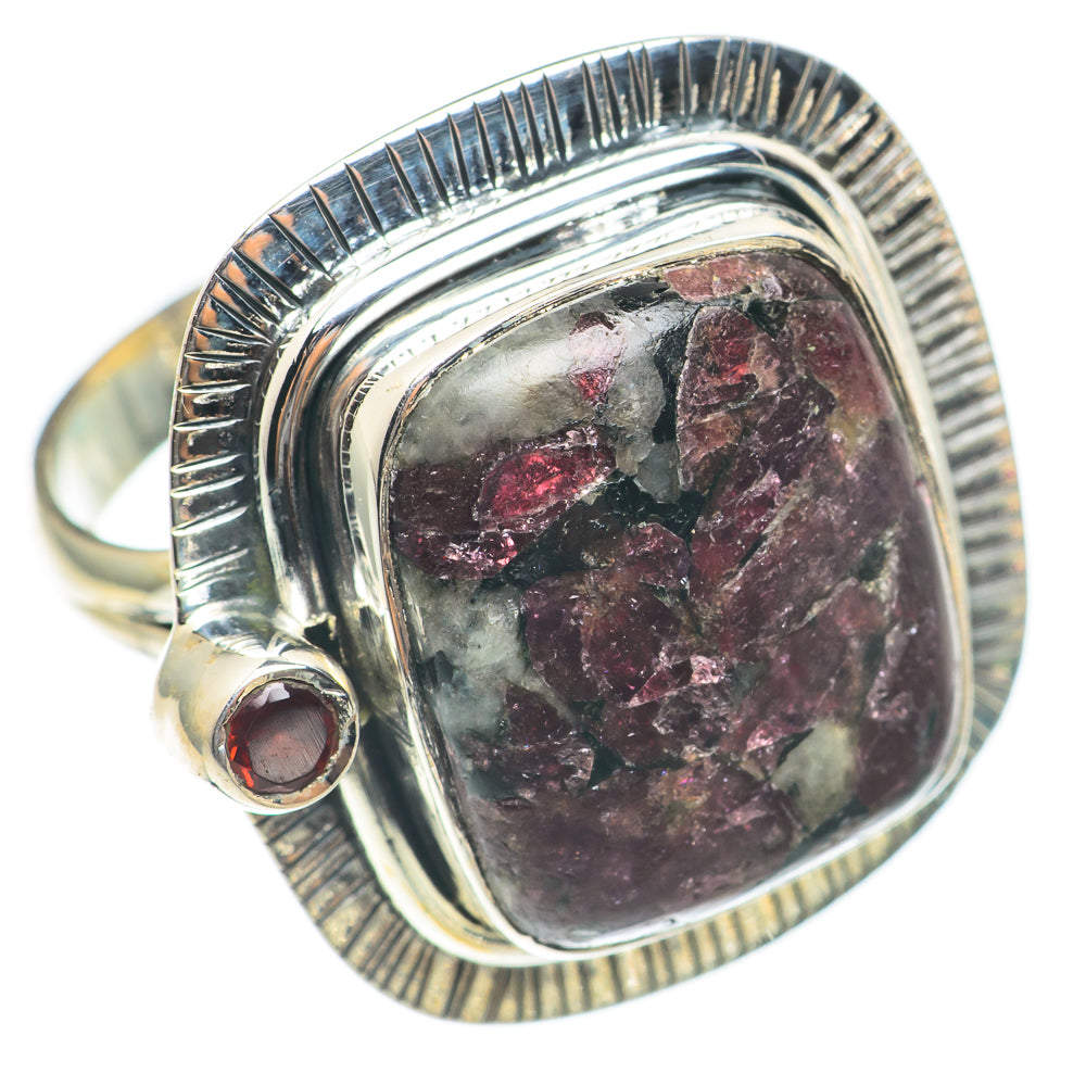 Russian Eudialyte Rings handcrafted by Anasilvercos - RING70175