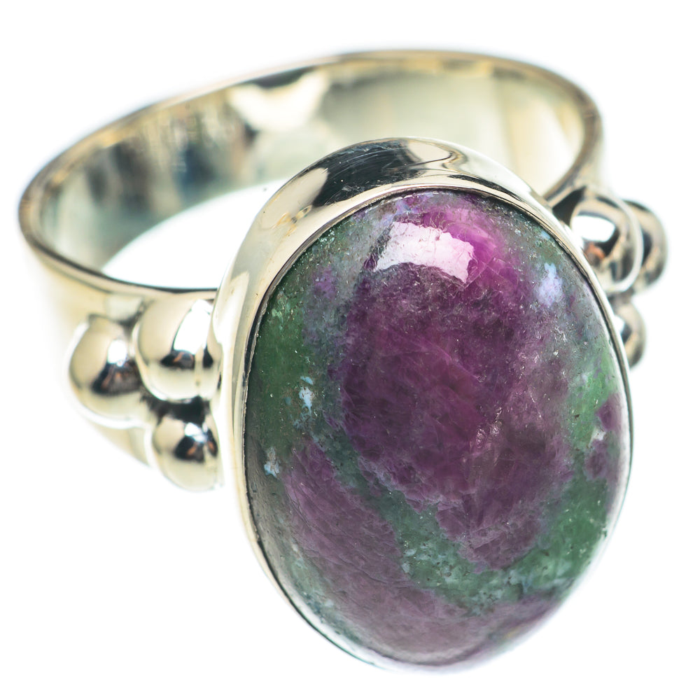 Ruby Zoisite Rings handcrafted by Anasilvercos - RING70182