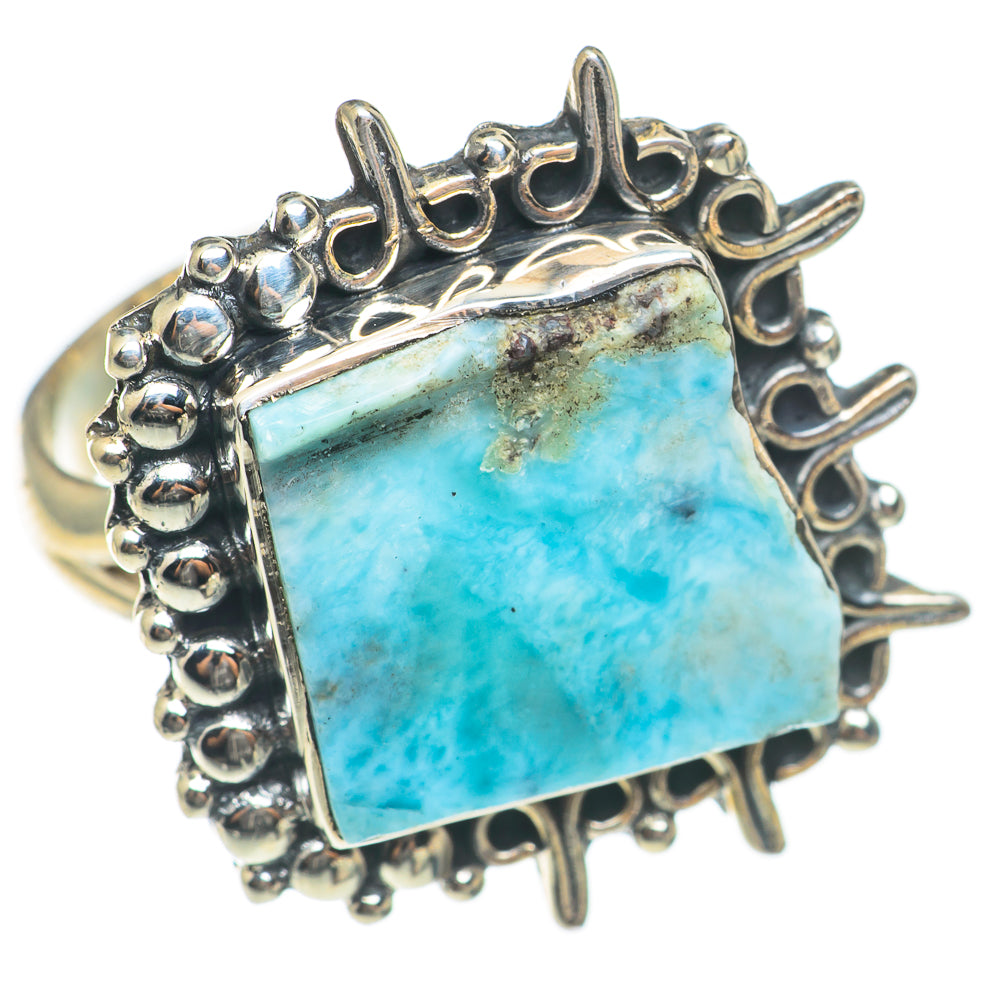 Larimar Rings handcrafted by Anasilvercos - RING70184