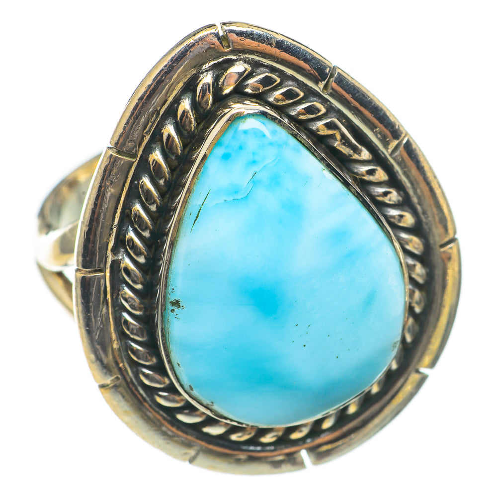 Larimar Rings handcrafted by Anasilvercos - RING70187