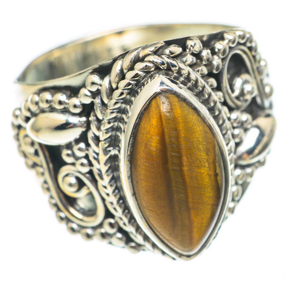 Tiger Eye Rings handcrafted by Anasilvercos - RING70197