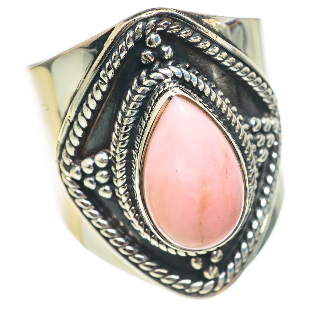 Pink Opal Rings handcrafted by Anasilvercos - RING70204