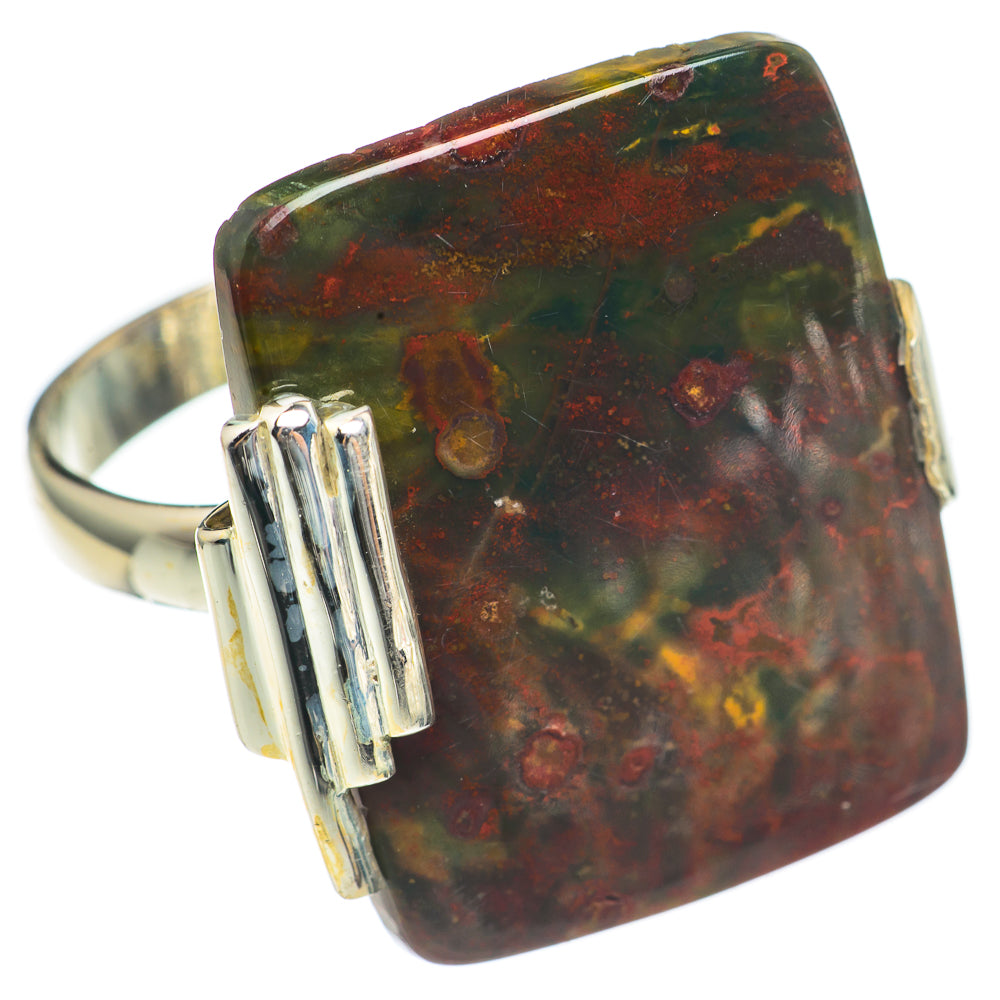 Bloodstone Rings handcrafted by Anasilvercos - RING70215