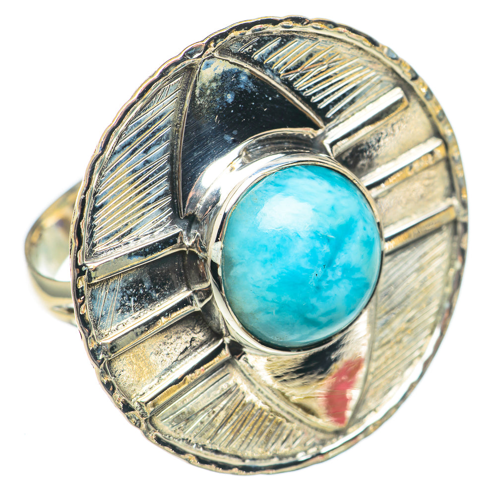 Larimar Rings handcrafted by Anasilvercos - RING70219