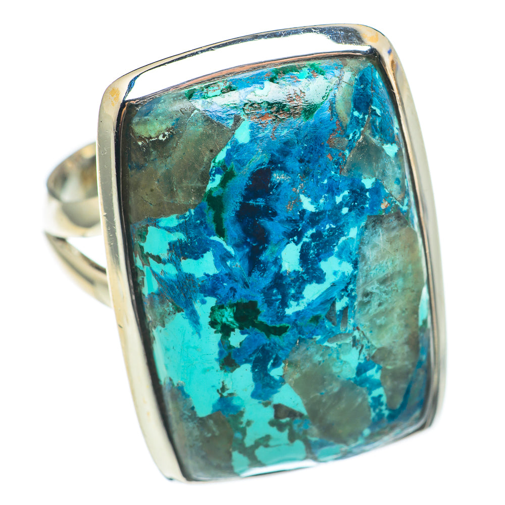 Chrysocolla Rings handcrafted by Anasilvercos - RING70221