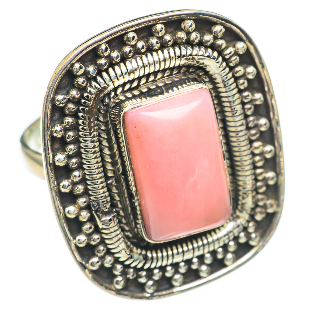 Pink Opal Rings handcrafted by Anasilvercos - RING70239