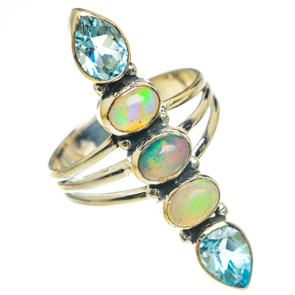 Ethiopian Opal Rings handcrafted by Anasilvercos - RING70253