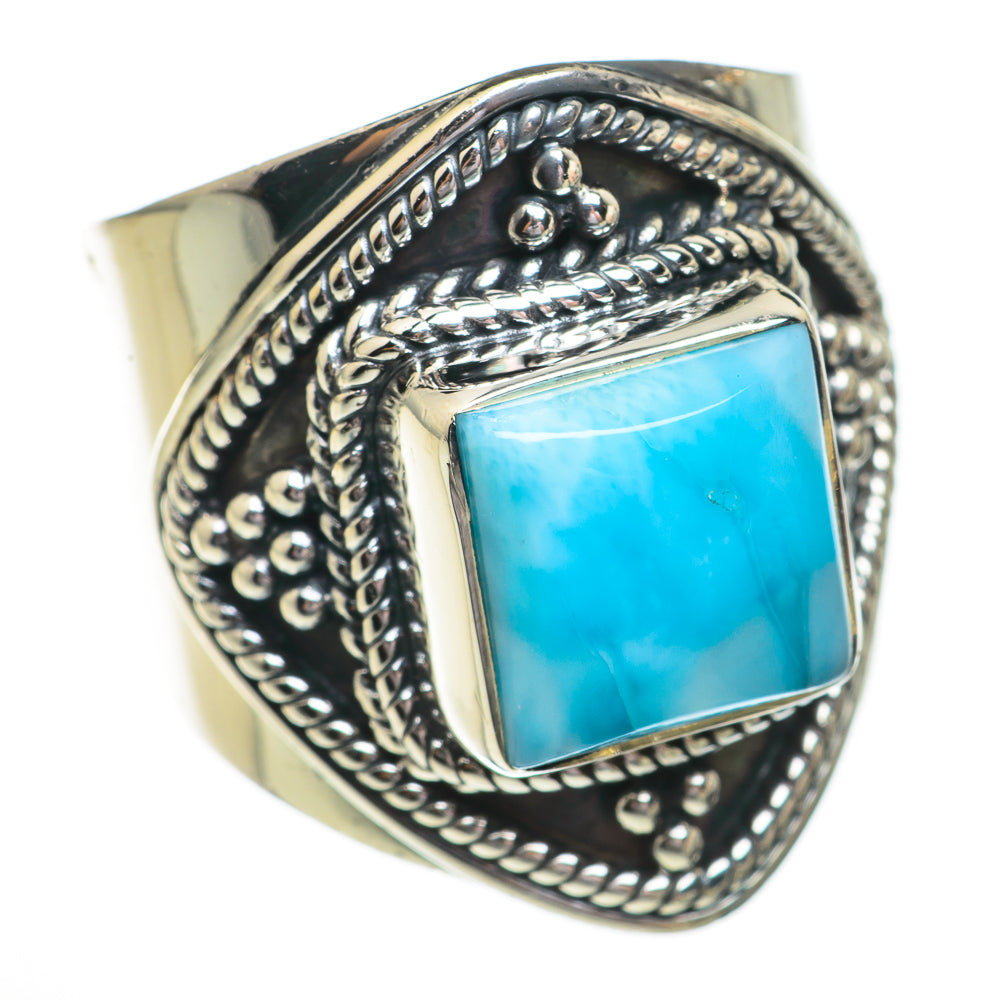 Larimar Rings handcrafted by Anasilvercos - RING70268