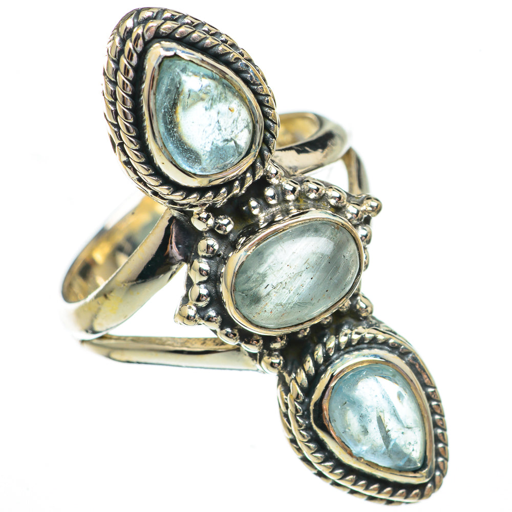 Blue Topaz Rings handcrafted by Anasilvercos - RING70271